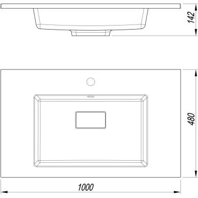 Раковина Style Line Line СС-00002457 100 см, жасмин 1