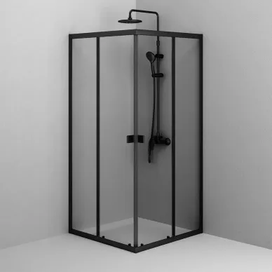 Душевой уголок Am.Pm Sense W76G-403-9090-BT 90х90, стекло прозрачное/профиль чёрный матовый 1