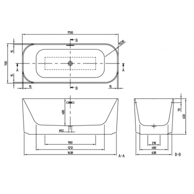 Квариловая ванна Villeroy & Boch Finion (UBQ177FIN7A100V4-01) 170x70 см 5