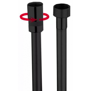Шланг для душа Bossini Cromolux (A00167C.073.1) (150 см) черный матовый 0