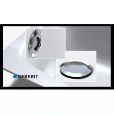 Слив-перелив для ванны Geberit Uniflex (150.755.21.1) с кнопкой слива 2