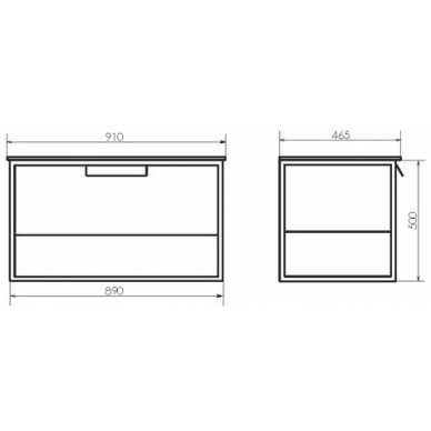 Тумба для ванной Comforty Бонн 90 (91x50x46.5 см), дуб темный 8