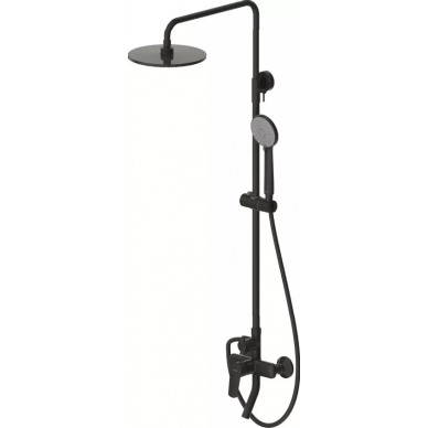 Душевая система Bravat Rhein (F6429564BW-A-ENG) матовый черный 0