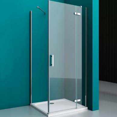 Душевой уголок BelBagno Kraft (KRAFT-AH-12-80/100-C-Cr-R) 80х100 см, профиль хром/стекло прозрачное 5