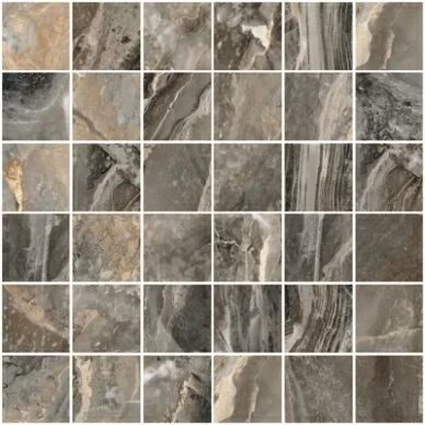 K9513688LPR1VTE0 MarbleSet Мозаика Оробико Темный Греж 5х5 7ЛПР R9 30х30 0