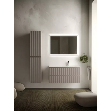 Тумба для ванной Sancos Snob R (SNR100RSM) (99.5 см) (под раковину с правой чашей) Doha Soft 7