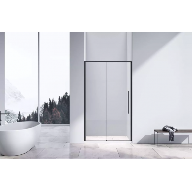 Душевая дверь Vincea Slim-N (VDS-4SN130CLB) 130x195 см, профиль чёрный/стекло прозрачное 1