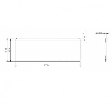 Фронтальная панель Am.Pm X-Joy (W94A-170-070W-P1) для ванны 170х70 см 1