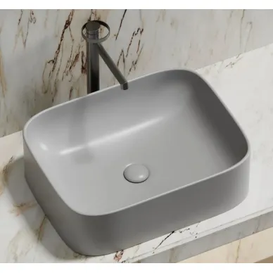 Раковина накладная Ceramicanova Element (CN6052MSG) (50.5 см) серая матовая 6