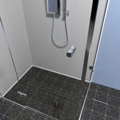 Душевой лоток Timo Drain Protect (DP20900-PG20900) 900 с двусторонней панелью PG20 под плитку, сатин 6