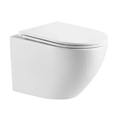 Инсталляция Welt Wasser Bamberg 545 + MERZBACH 043 GL-WT + Bamberg WT в комплекте с унитазом, безободковый, с сидением микролифт 3