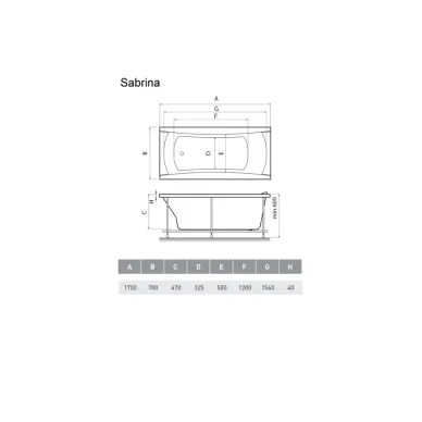 Акриловая ванна Relisan Sabrina (Гл000024804) 170х70 7