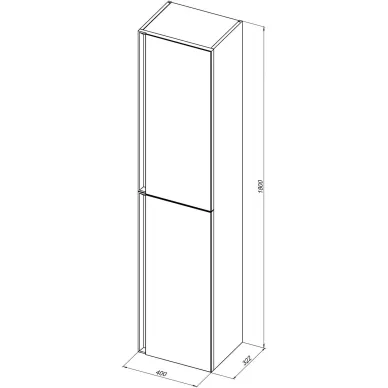 Пенал Allen Brau Eclipse 40 1.E1005.AM 2.0 антрацит матовый 8