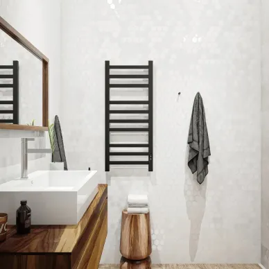 Полотенцесушитель электрический Teymi Modern П10 (40х100) чёрный матовый 5