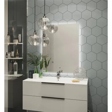 Зеркало Art&Max Messina AM-Mes-700-900-DS-F 70x90 см с LED подсветкой 6
