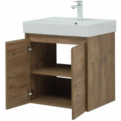 Тумба для ванной Aquanet Nova Lite 298849 60 см, дуб рустикальный 6