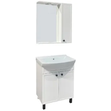 Зеркальный шкаф Runo Римини 65 00-00001256 белый 1