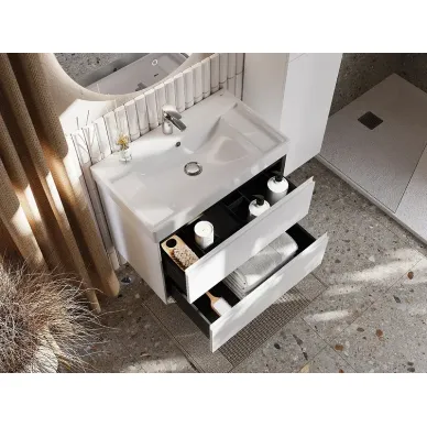 Тумба для ванной Roca Ona A857630509 80 см, белая матовая 6