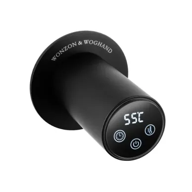 Полотенцесушитель электрический Wonzon & Woghand Leipzig WW-AL3621-MB встраиваемый, чёрный матовый 2