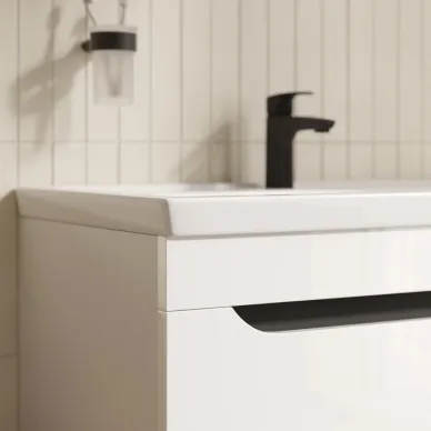 Тумба с раковиной Iddis Ray RAY80WFi95K 80 см, белая 5