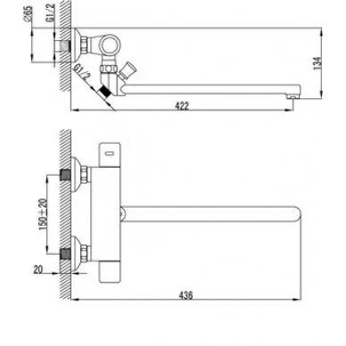Термостат для ванны Lemark Thermo (LM7734C) 1