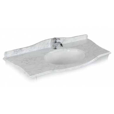 Столешница мраморная Iside Calipso Italian white carrara (серый) 0