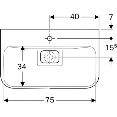 Раковина Geberit myDay (125480600) (80 см) 5