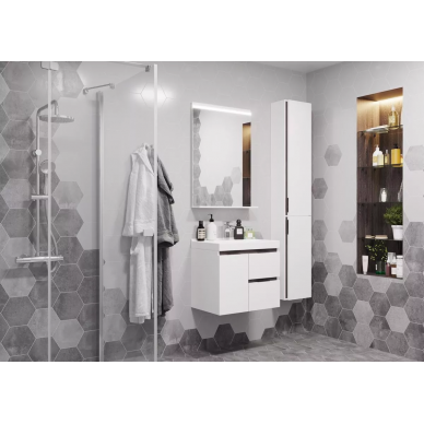 Тумба для ванной Aquaton Рене 60 (1A258501NRC80) белый/грецкий орех 11