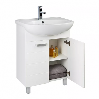 Тумба для ванной Iddis Harizma (60 см) (HAR60W2i95K) белая 6