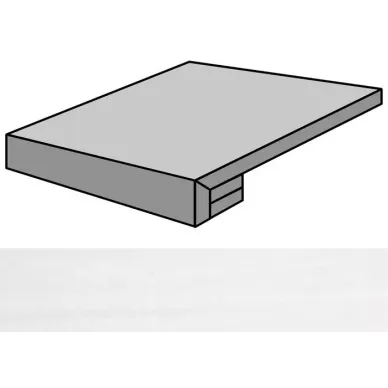 Forma White Stuccato Gradone Rec-60 59.55x59.55 0