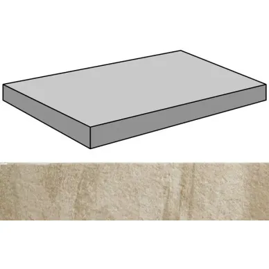 Materia Beige Flame Gradone Rec Ang 44.63x89.46 0