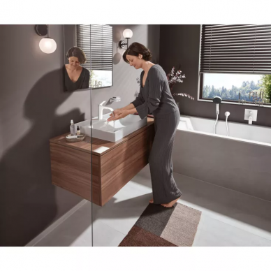 Смеситель для ванны Hansgrohe Vivenis (75415700) матовый белый (внешняя часть) 5