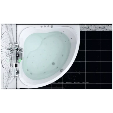 Акриловая ванна Aquanet Malta New (00205410) 150x150 (с каркасом) 5
