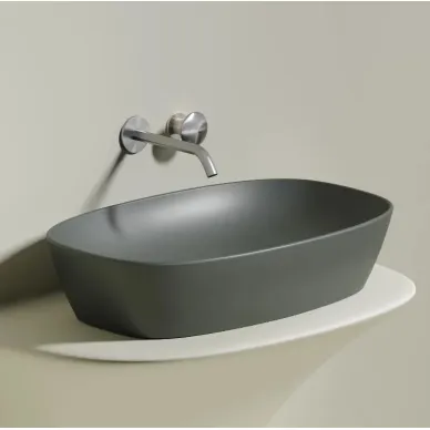 Раковина накладная Ceramicanova Element (CN6049MH) (60 см) антрацит матовая 6