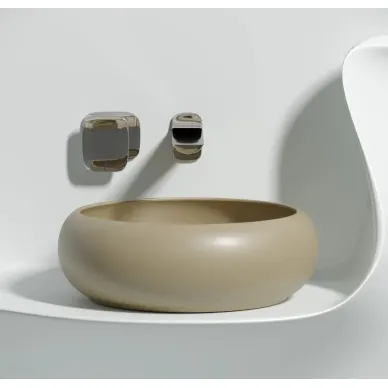 Раковина накладная Ceramicanova Element (CN6050MC) (36 см) капучино матовая 6