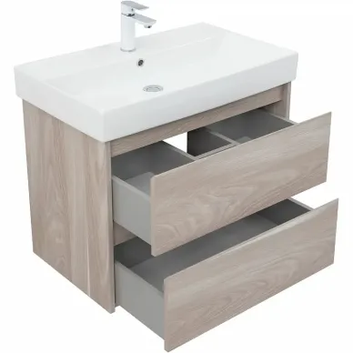 Тумба для ванной Aquanet Nova Lite 287885 75 см, орех светлый 2