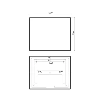 Зеркало Iddis Cloud CLX10T0i98 100 см с подсветкой и термообогревом 9