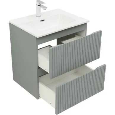 Тумба для ванной Aquanet Джейн 313316 60 см, мисти грин 7