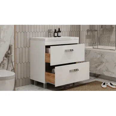 Тумба для ванной Velvex Orlando tn.ORL.CLA.80.2Y белый матовый 80 5
