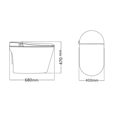 Напольный унитаз Cerutti SPA Ester Smart CT10617 с дистанционным управлением 5