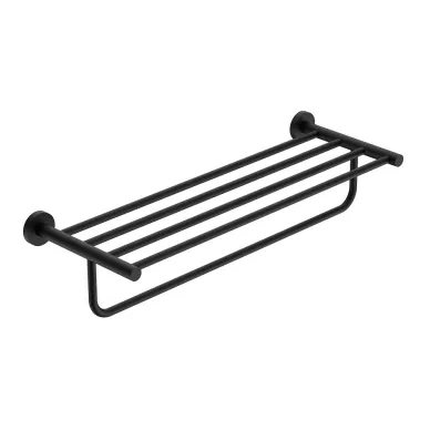 Полка для полотенец AQUAME Trento AQM7206MB черная 0