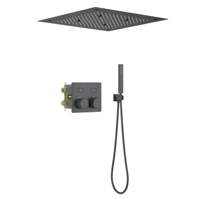 Душевая система Timo Petruma SX-5209/03SM с термостатом, черная 0