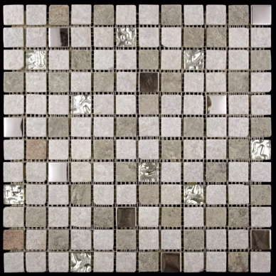 KBE-02 (KB11-E02) мозаика Стекло+Кварц+Металл 22х22 303x303 0