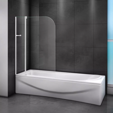 Шторка для ванной Cezares Relax (RELAX-V-11-100/140-C-Bi) стекло прозрачное 2