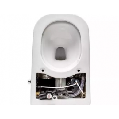 Унитаз приставной Lemark (SATOFSHFS2) безободковый, с технологией OptimFlush 10