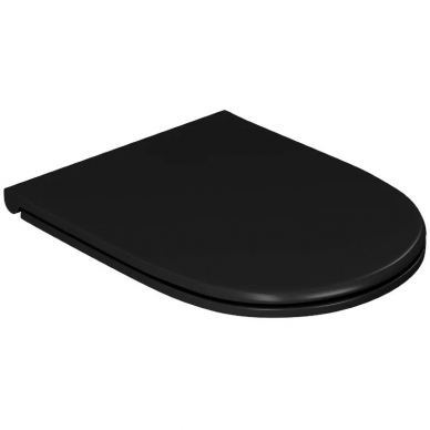 Подвесной унитаз D&K Matrix (DT1396025) черный, с сиденьем микролифт 6