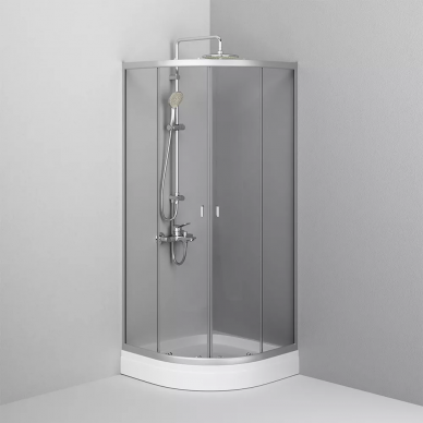 Душевой уголок Am.Pm X-Joy Twin Slide (W88G-205-090MT64) (90х90 см), профиль хром матовый/стекло прозрачное 0