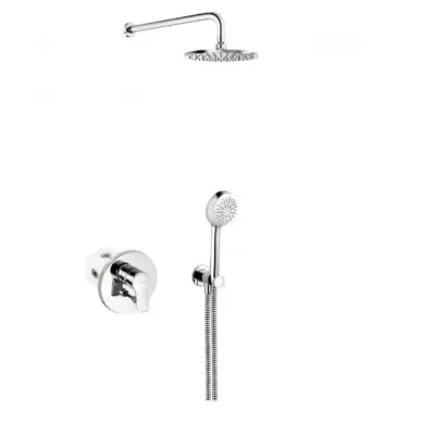 Душевая ситема Kludi Pure and Easy 376400565, скрытого монтажа,  7 в 1, хром 0