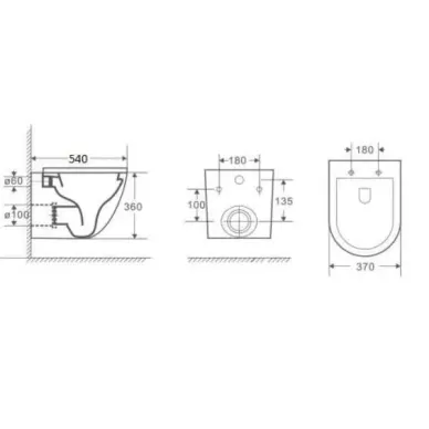 Инсталляция Welt Wasser AMBERG 506 + MERZBACH 043 XL GL-WT + AMBERG RD-BL в комплекте с унитазом, безободковый, с сидением микролифт 5