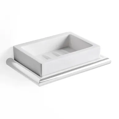 3SC Guy Мыльница подвесная, композит Solid Surface, цвет: белый матовый/белый матовый GU01BO 0